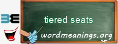 WordMeaning blackboard for tiered seats